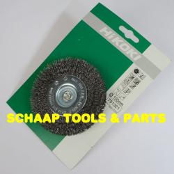 Borstel rond 100mm met gegolfd staaldraad | 751321